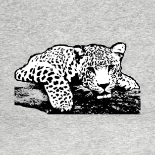 Leopard Black and White T-Shirt